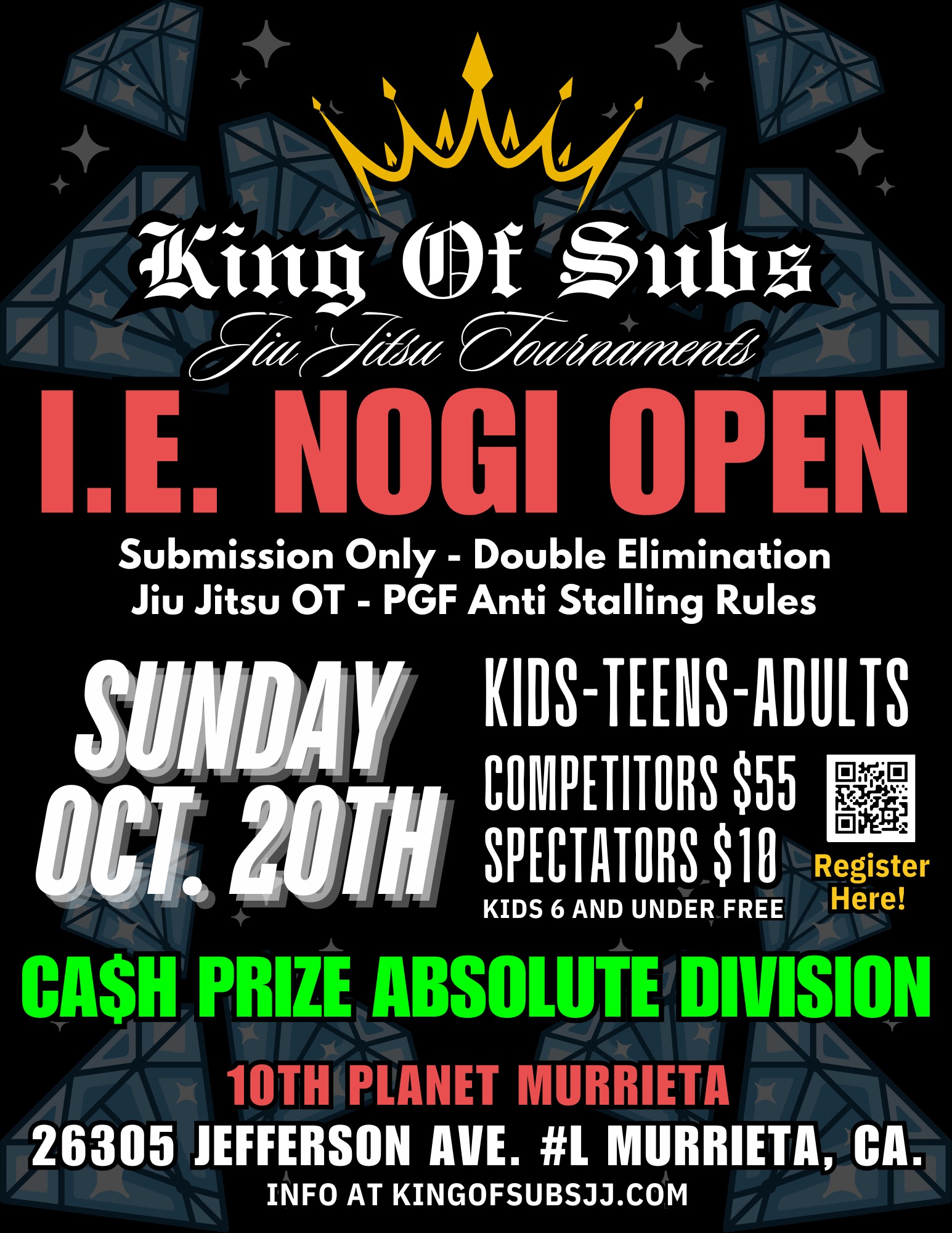 I.E. NoGi Open flyer