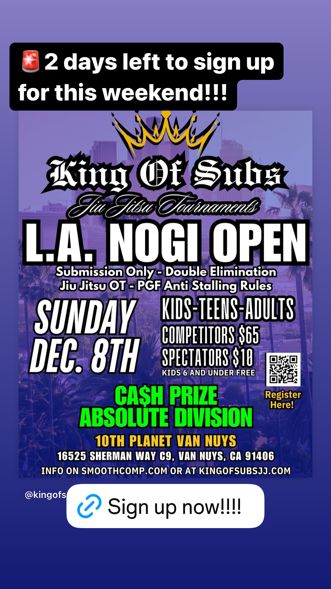 L.A. NoGi Open flyer